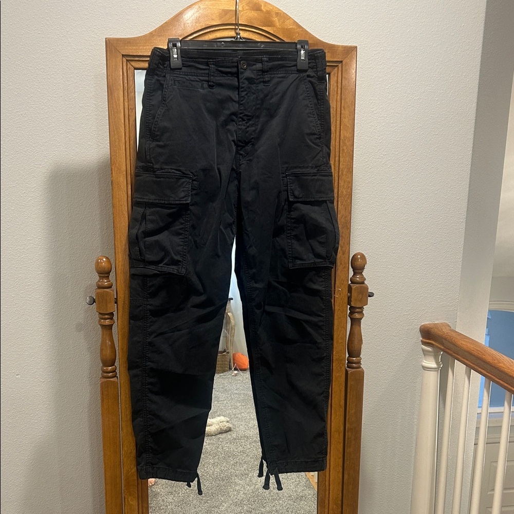 Men's Black Cargo Pants American Eagle 28 x 32